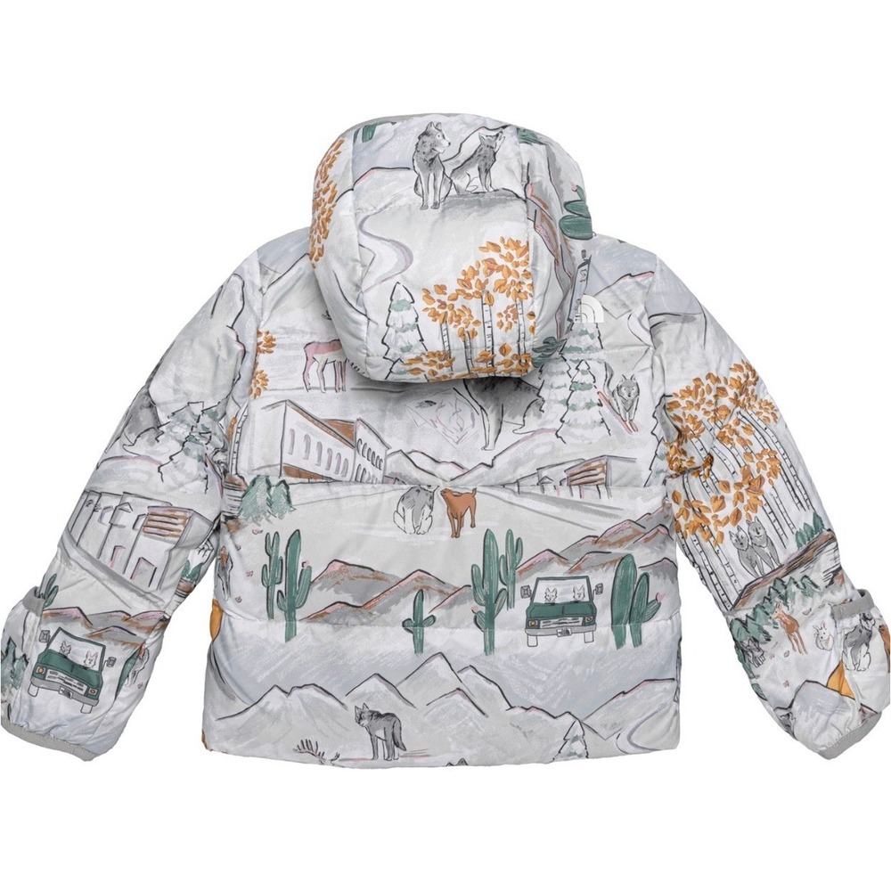 NEW The North Face Baby North Down 0-3M White Elk Animal Print NF0A7UMKORQ
